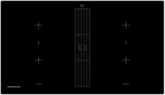 Варочная панель с вытяжкой Kuppersbusch KMI 9850.0 SR Black Velvet