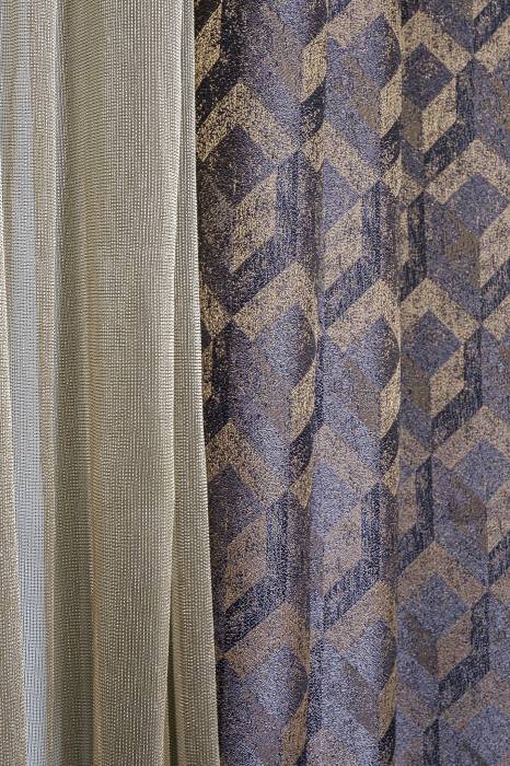 121GD-BON105-TUL ZOL Тюль ROMA золотой 275*320см