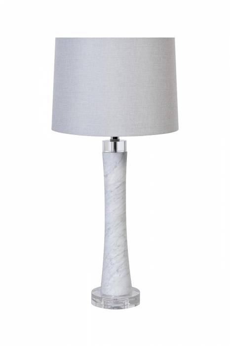 22-88690 Лампа настольная плафон белый d.35*76см