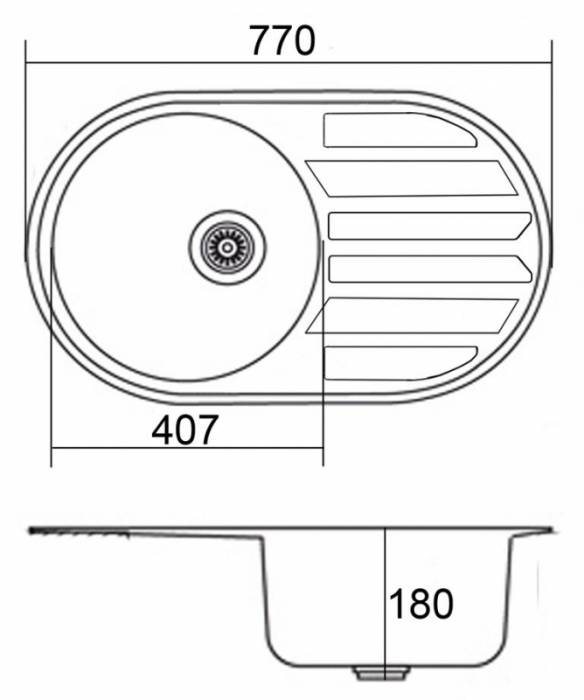 EMAR 7750 decor врезная мойка