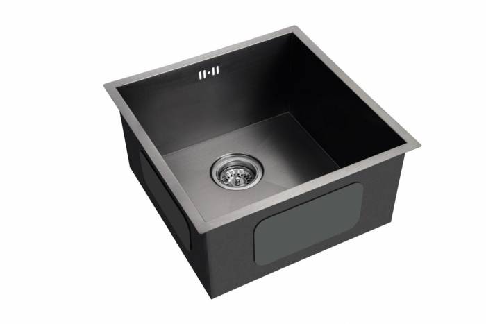 Мойка врезного монтажа EMB-101 PVD Nano Dark