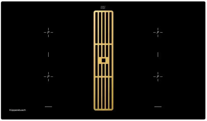 Варочная панель с вытяжкой Kuppersbusch KMI 9850.0 SR Gold