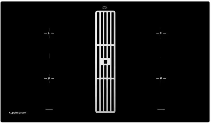 Варочная панель с вытяжкой Kuppersbusch KMI 9850.0 SR Silver Chrome