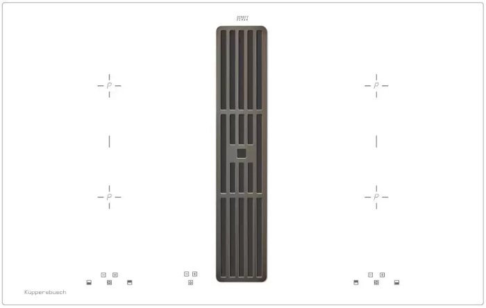 Варочная панель с вытяжкой Kuppersbusch KMI 8500.0 WR Black Chrome