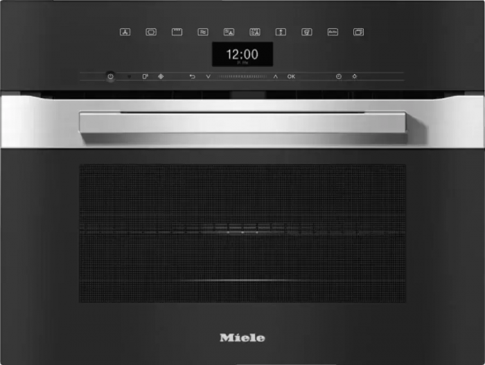 Компактный духовой шкаф с СВЧ Miele H 7440 BM EDST/CLST с витрины новый