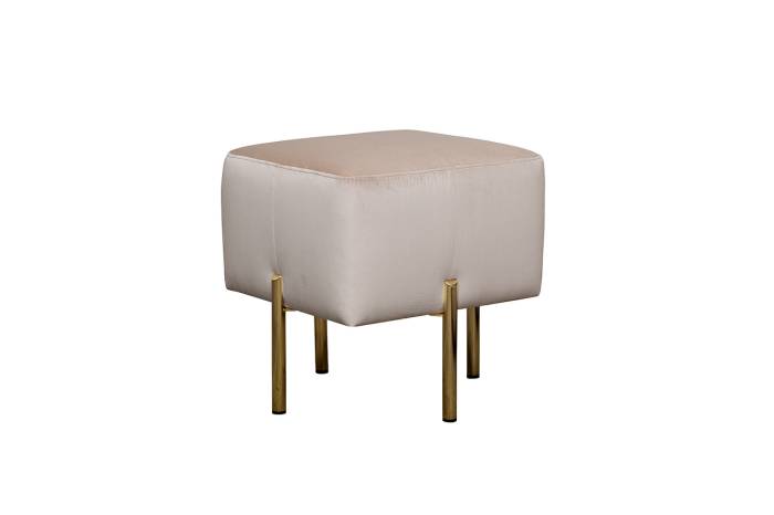 Пуф Mario вельвет экрю Velv ECRU 42*42*44см