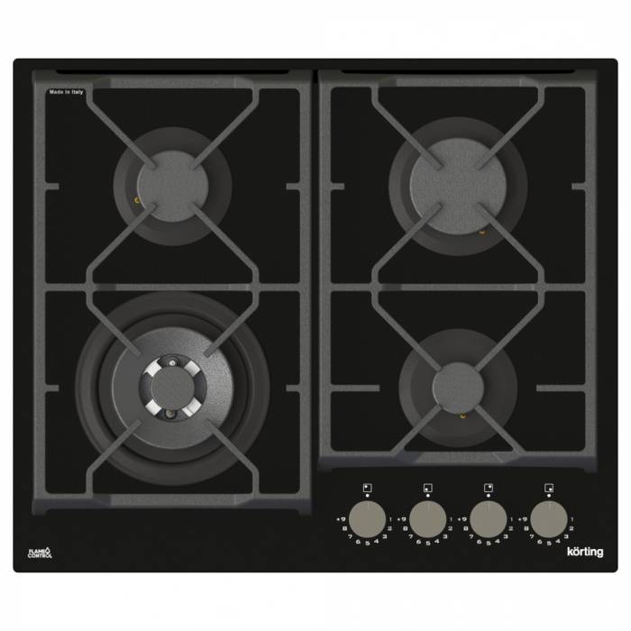 Газовая стеклянная варочная панель HGG 6987 CTN FLC