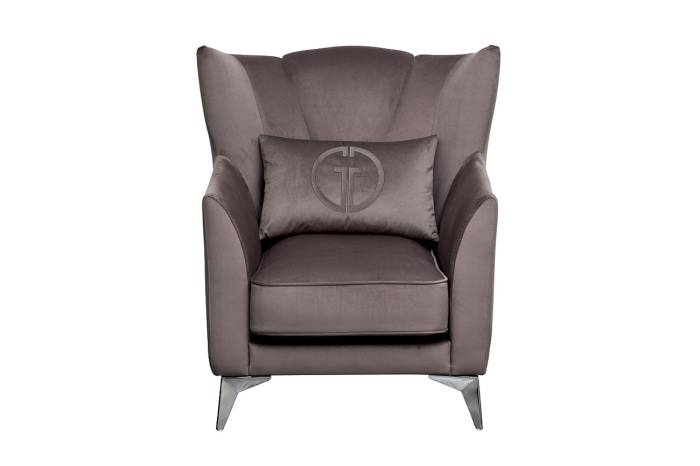 Кресло Siena велюр коричнвый Colt1012-ROSKOR 17 83*82*93см