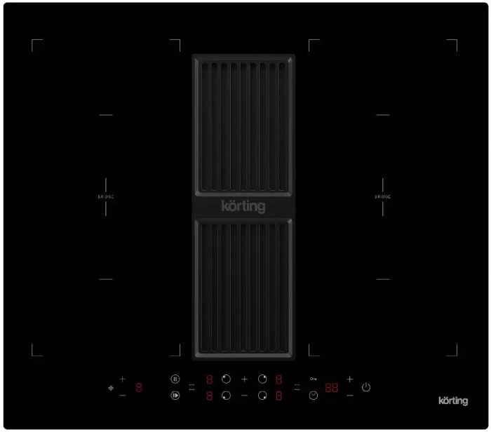 Индукционная варочная панель с интегрированной вытяжкой Korting HIBH 68980 NB