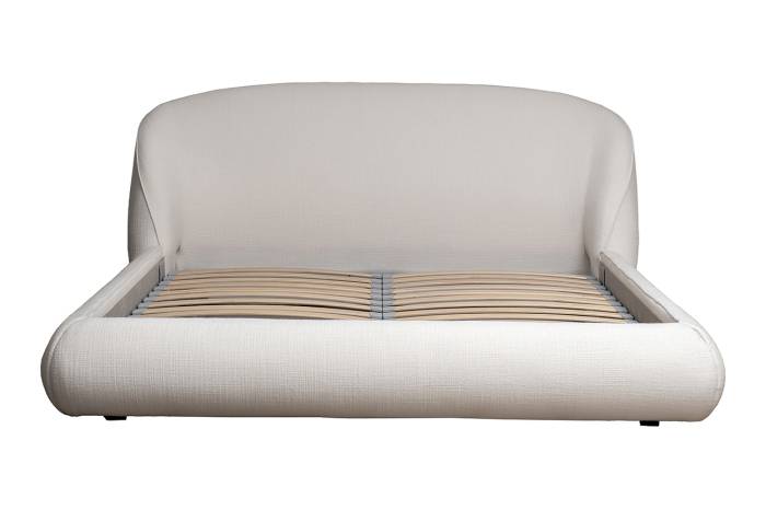 Кровать Palazzo 160 без мех.рогожка св.бежевая Norton SVBEG 198*240*90см