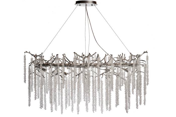 86-70621 Люстра 120*45см, металл цвет серебро