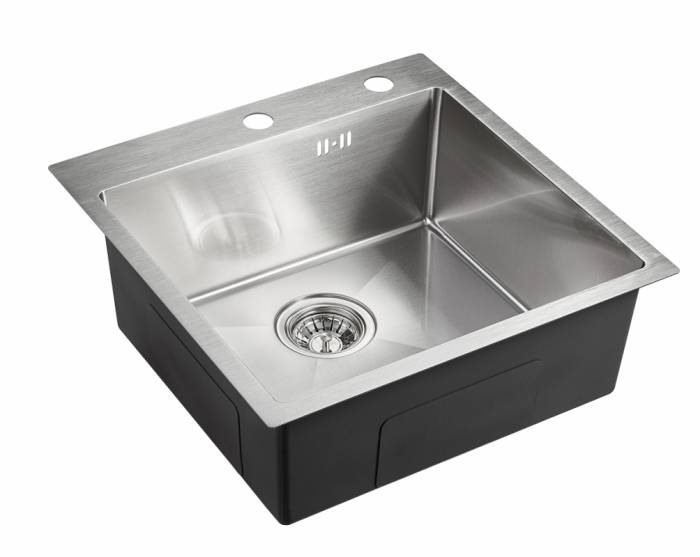 EMAR best EMB-117A PVD Nano Satine мойка универсал. (+система PVC, чаша выпуска, крепления), EMB-117