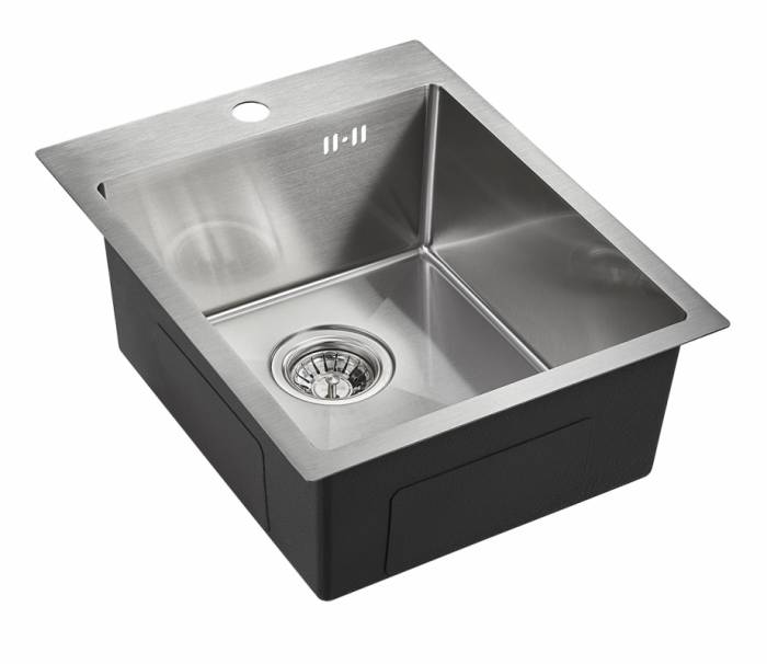 EMAR best EMB-128A PVD Nano Satine мойка универсал. (+система PVC, чаша выпуска, крепления), EMB-128