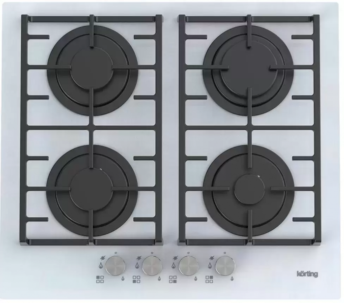 Газовая стеклянная варочная панель Korting HGG 6805 CW