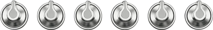 Набор ручек для варочных поверхностей Smeg Linea 6MP1PGF