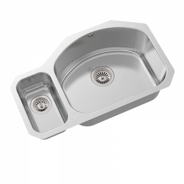 OULIN OL-U601  мойка подстольного монтажа (+система PVC, гибкий слив, чаша (чаши) выпуска, крепления