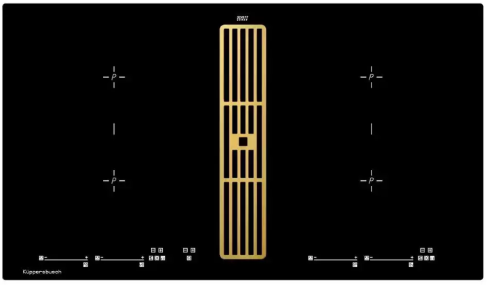 Варочная панель с вытяжкой Kuppersbusch KMI 9800.0 SR Gold