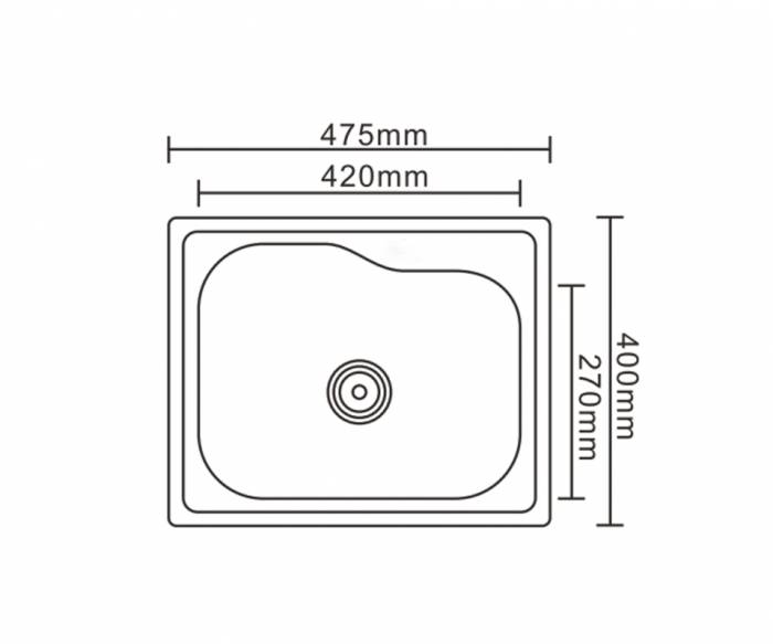 Мойка для кухни EMAR 4740 Polish