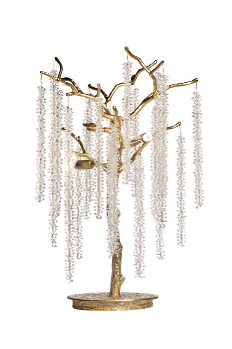 86-80860 Лампа настольная 35*h60 см, металл цвет золото