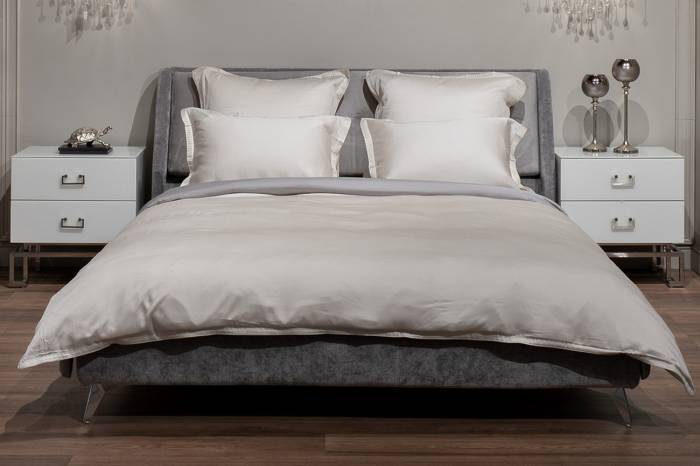 144HF-40412 Пододеяльник тенсель жемчужный 220*200