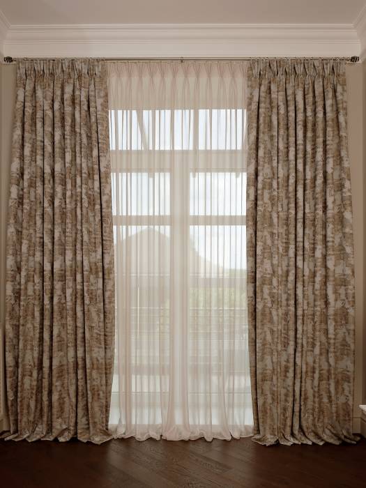 121GD-00028 Портьера Bromley бежевый 275*260