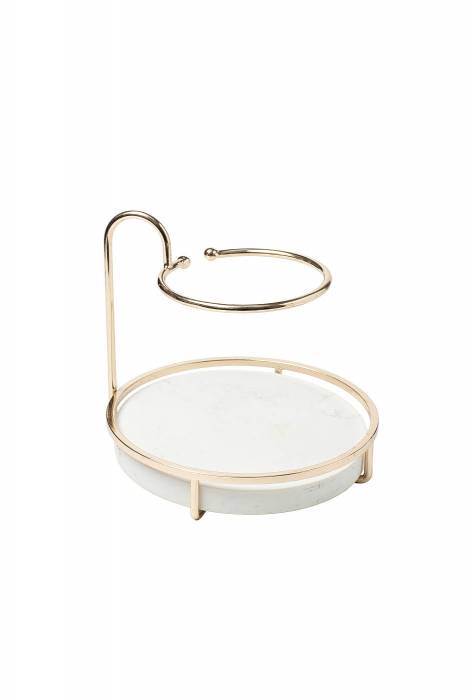2K299530 Подставка под украшения и косметику 20*20*18см, цвет золото
