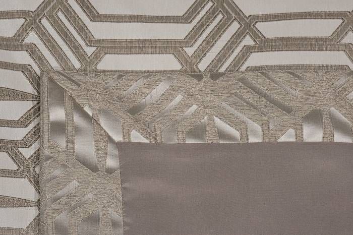 121GD-12126 Комплект Artdeco серый( покрывало 260*260 и 2 наволочки 50*70)