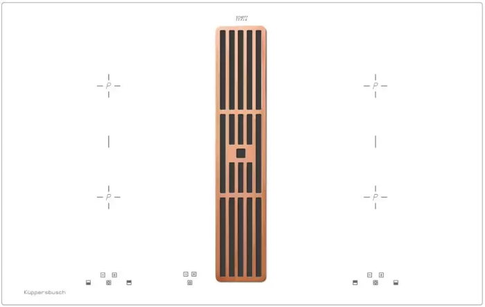 Варочная панель с вытяжкой Kuppersbusch KMI 8500.0 WR Copper