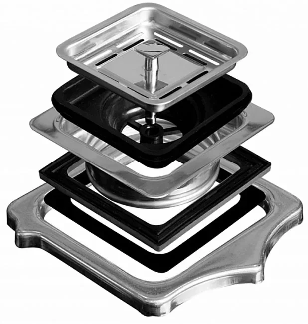 Адаптер для подключения ИПО Bone Crusher к квадратному сливу 22-0003H-00