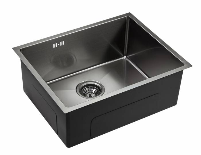 EMAR best EMB-123 PVD Nano Dark мойка универсал. (+система PVC, чаша выпуска, крепления), EMB-123 PV