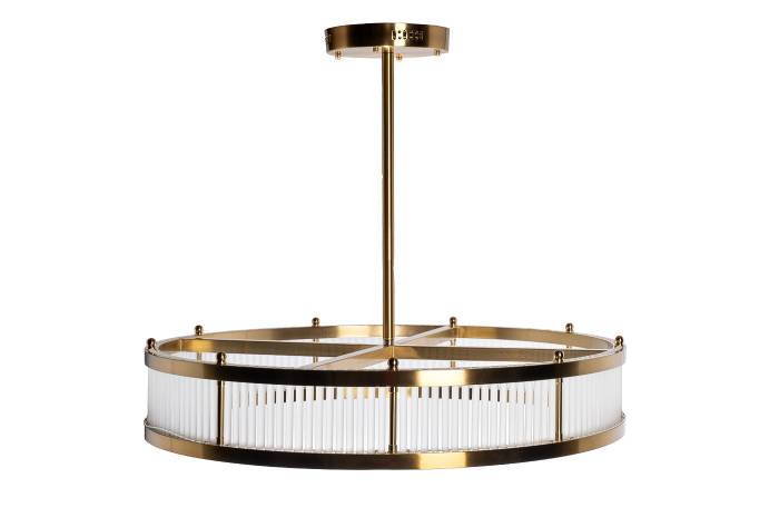 K2KM12850 Люстра Ancona круглая бронза/стекло прозр. d85см