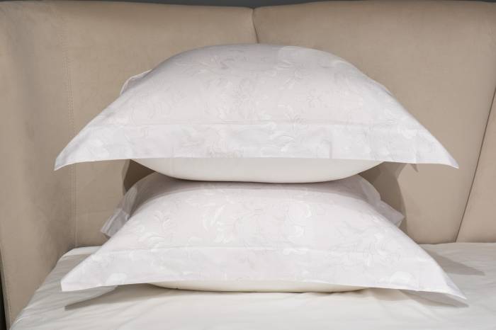 144HF-40509 Комплект наволочек Лоренцо, сатин 400TC,белый, 70*70см (2шт)