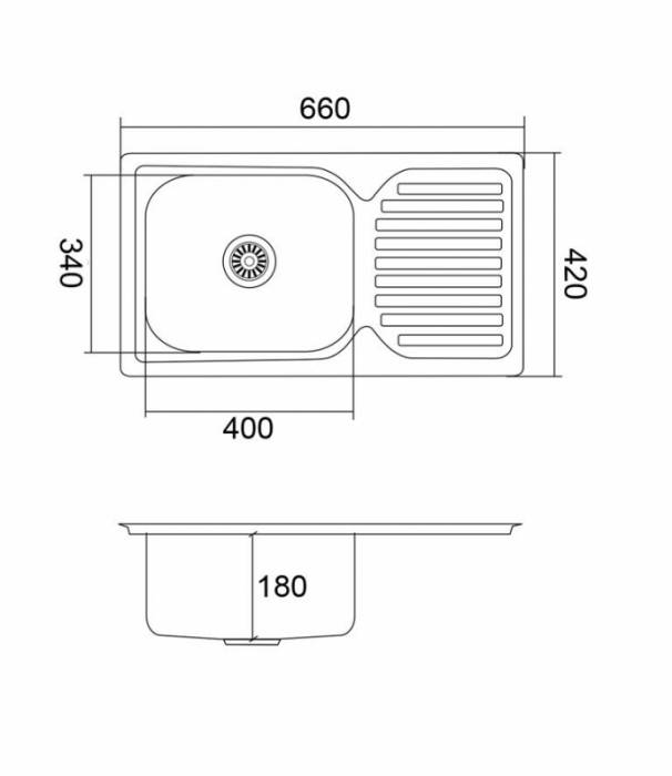 EMAR 6642 врезная мойка