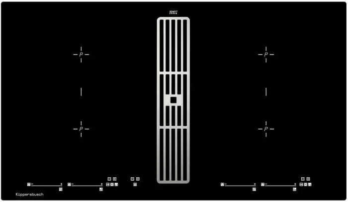 Варочная панель с вытяжкой Kuppersbusch KMI 9800.0 SR Stainless Steel