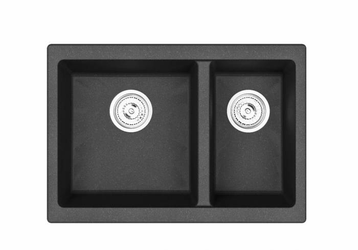 EMAR Quartz EMQ-2665.PL гранитная мойка, Оникс. Система слива, сифон, чаша (чаши) выпуска, герметик,