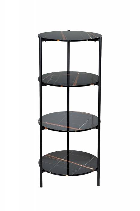 30B-STEL-961 Стеллаж черный d80*139см