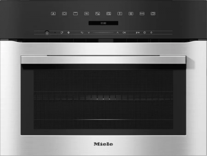 Компактный духовой шкаф с СВЧ Miele H7140BM EDST/CLST