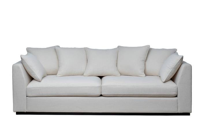 Диван Roberto трехместный, рогожка кремовый BOTEGA SVBEG 250*100*90см