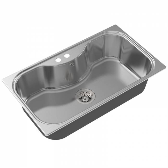 OULIN OL-330(F&P) мойка врезная New (+система PVC, гибкий слив, чаша (чаши) выпуска, крепления, упло