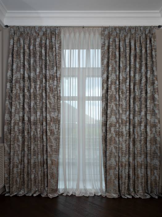 121GD-00013 Портьера Bromley голубой 300*260