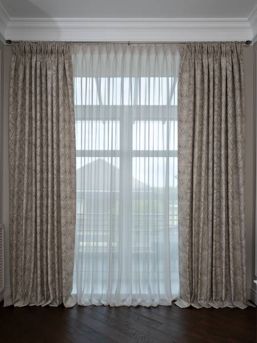 121GD-12132 Портьера Serpente золотая 300*260