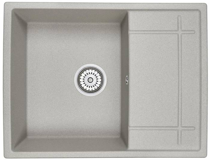 EMAR Quartz EMQ-1650.Q гранитная мойка, Барит. Система слива, сифон, чаша (чаши) выпуска, герметик, 