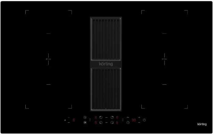 Индукционная варочная панель с интегрированной вытяжкой Korting HIBH 84980 NB