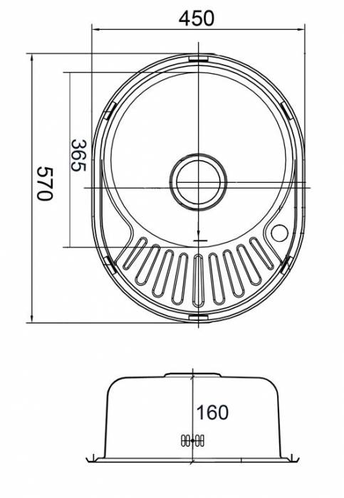 Мойка с крылом EMAR ЛАЙТ 5745