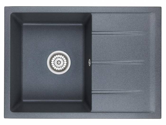 EMAR Quartz EMQ-1700.Q гранитная мойка, Антрацит. Система слива, сифон, чаша (чаши) выпуска, гермети