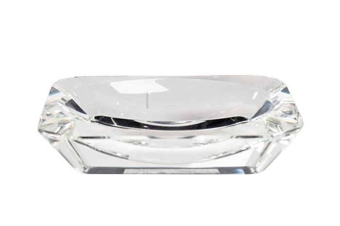 XX230396 Мыльница стекло прозрачное 12*8см