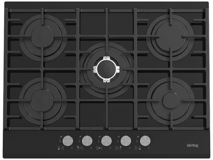 Газовая стеклянная варочная панель Korting HGG 7835 CTN