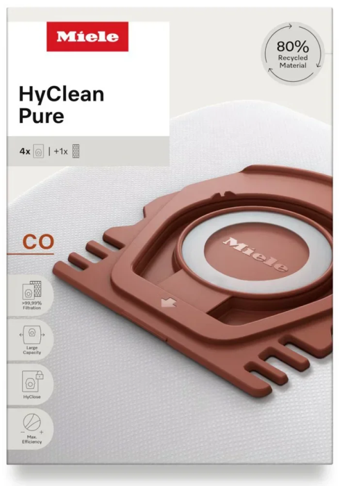 Комплект мешков-пылесборников Miele HyClean Pure CO с фильтром