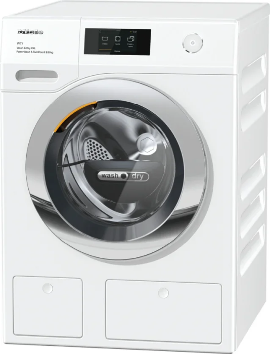Стирально-сушильная машина Miele WTW870WPM с вмятиной на корпусе