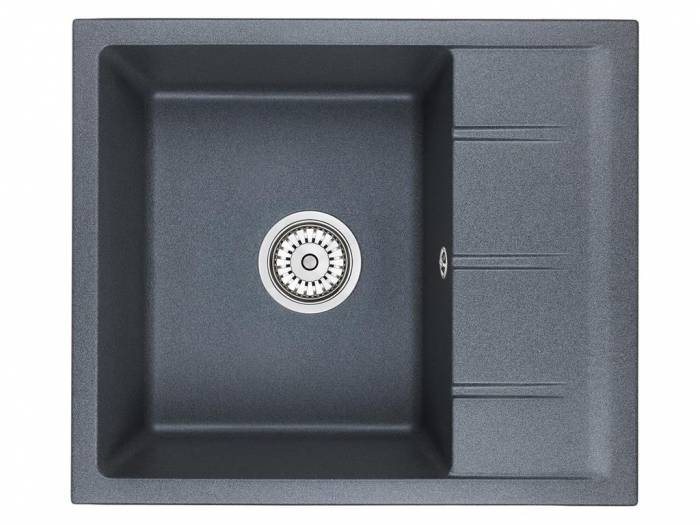 EMAR Quartz EMQ-1580.Q гранитная мойка, Антрацит. Система слива, сифон, чаша (чаши) выпуска, гермети